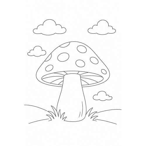Tranh Tô Màu Cây Nấm Cho Bé Năm 2025 - Khám Phá Thiên Nhiên