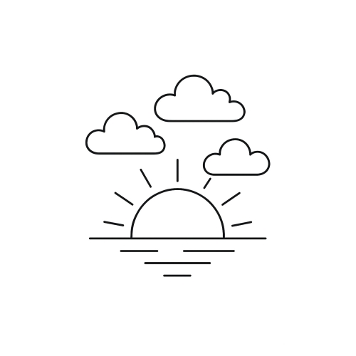 Tranh Tô Màu Ông Mặt Trời Và Đám Mây Năm 2025 Cho Bé