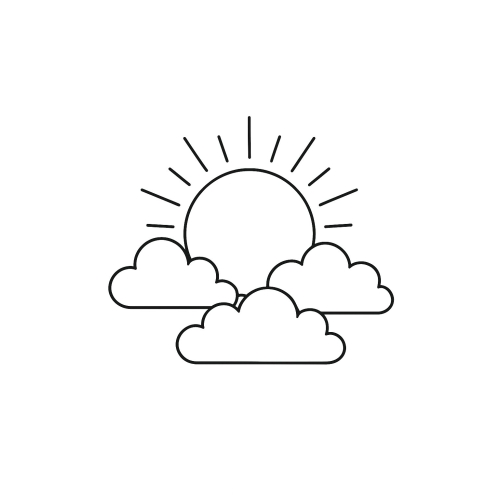 Tranh Tô Màu Ông Mặt Trời Và Đám Mây Năm 2025 Cho Bé