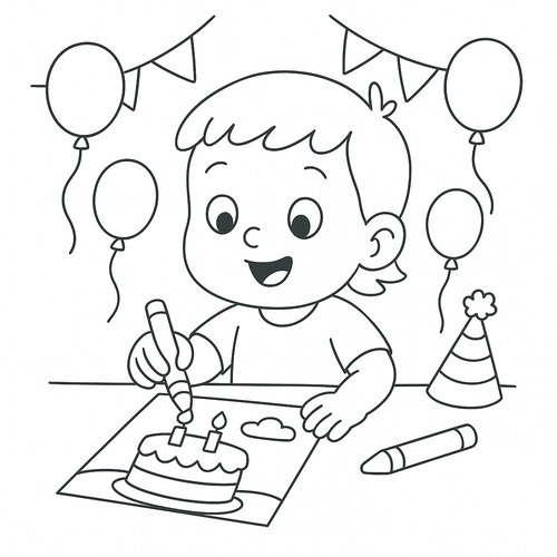 Em Bé Tô Màu - Tranh Tô Màu Cho Bé Năm 2025