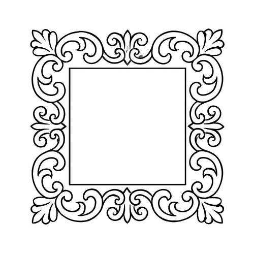 Tranh tô màu trang trí hình vuông cho bé 2025 - PDF