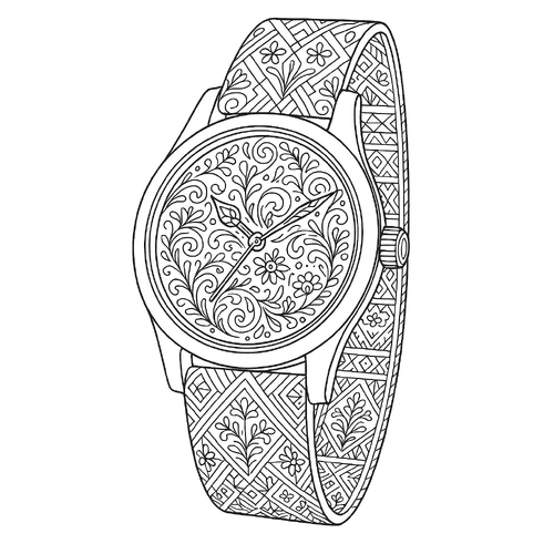 Tô Màu Đồng Hồ Cho Bé - Tranh Tô Màu Đồng Hồ 2025