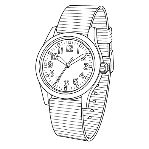 Tô Màu Đồng Hồ Cho Bé - Tranh Tô Màu Đồng Hồ 2025