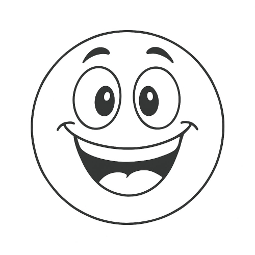 Tranh Tô Màu Khuôn Mặt Cười Cho Bé Năm 2025 - Miễn Phí