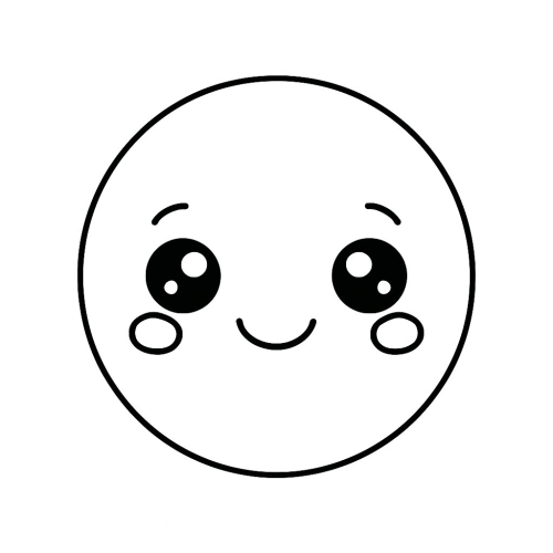 Tranh Tô Màu Khuôn Mặt Cười Cho Bé Năm 2025 - Miễn Phí