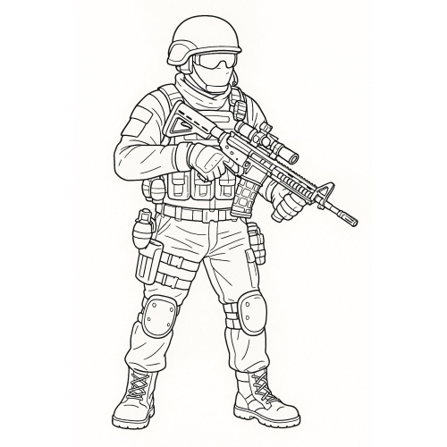 Tranh Tô Màu Free Fire Cho Bé 2025 - Hình Tô Màu Miễn Phí