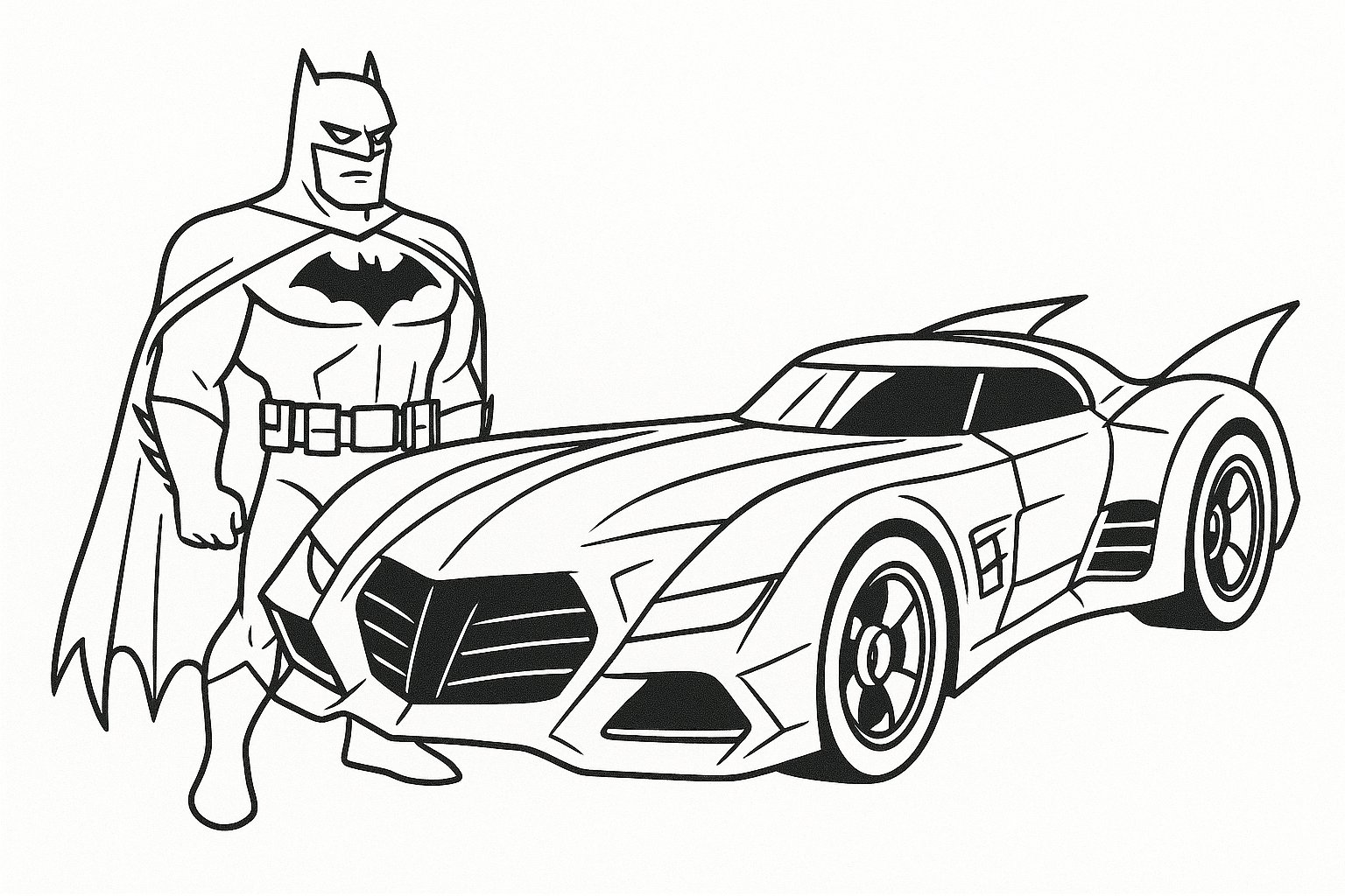 Batman với Batmobile