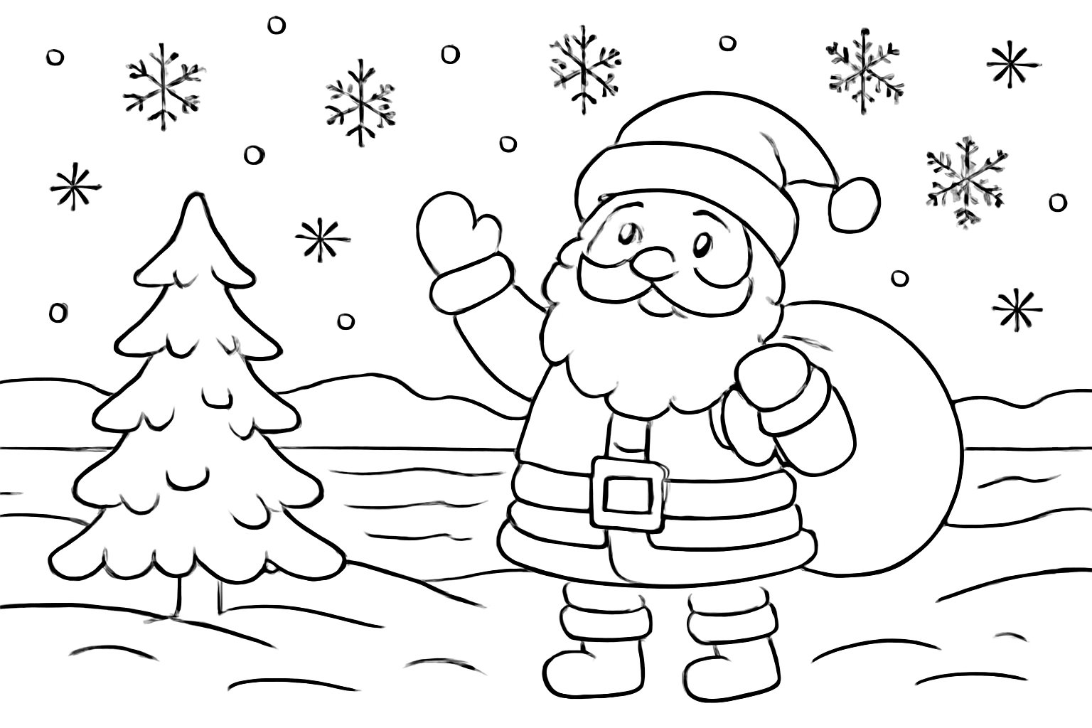 Giáng Sinh Tranh Tô Màu Noel Cho Bé 2025 - Miễn Phí