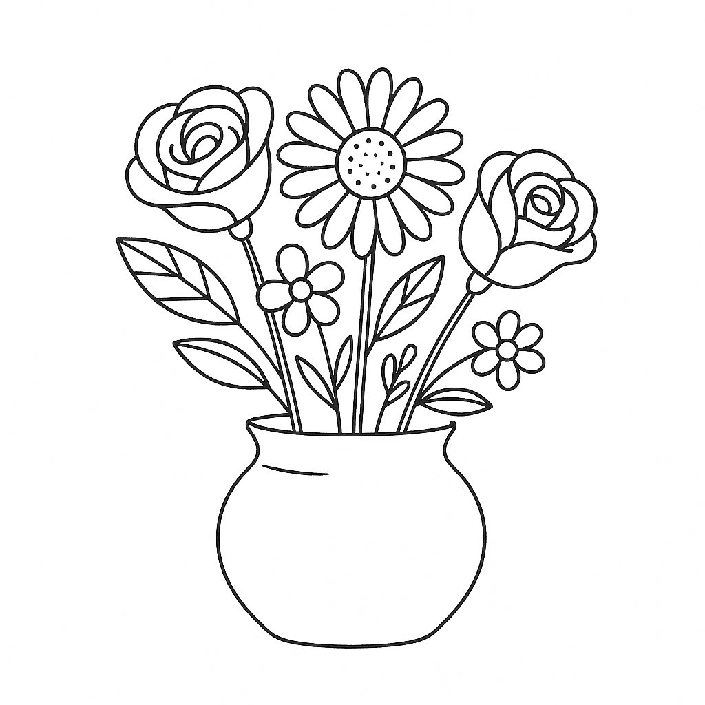 Bình hoa rực rỡ