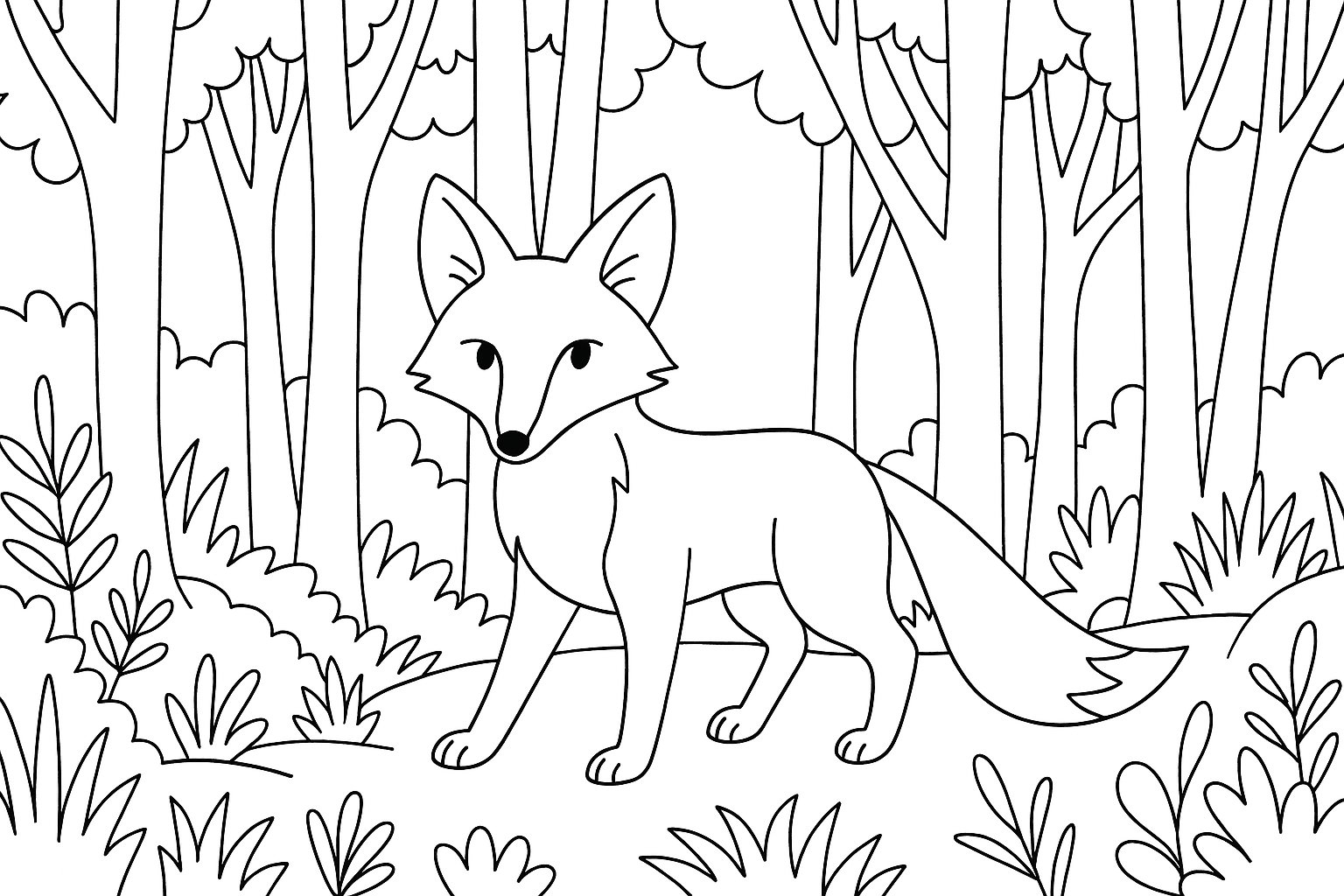 Cáo trong rừng cây