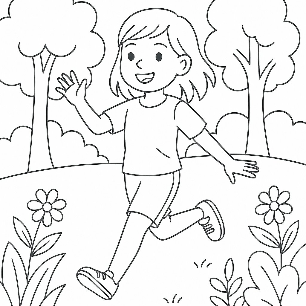 Cô gái trong công viên