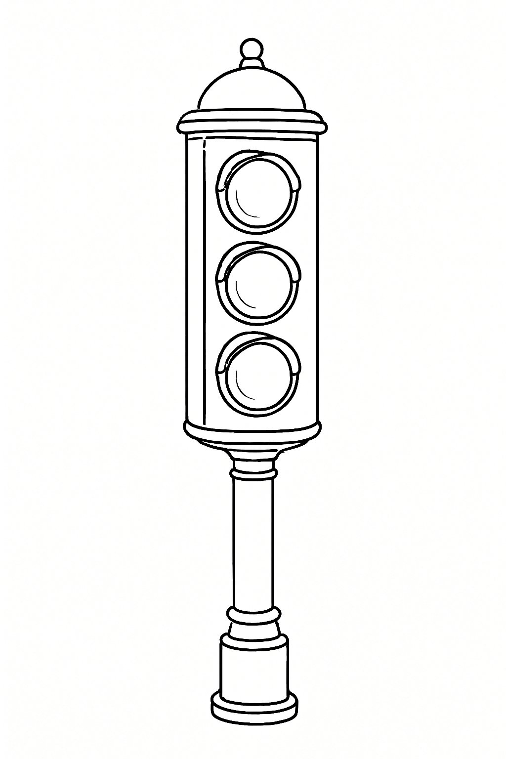 Đèn giao thông phong cách retro