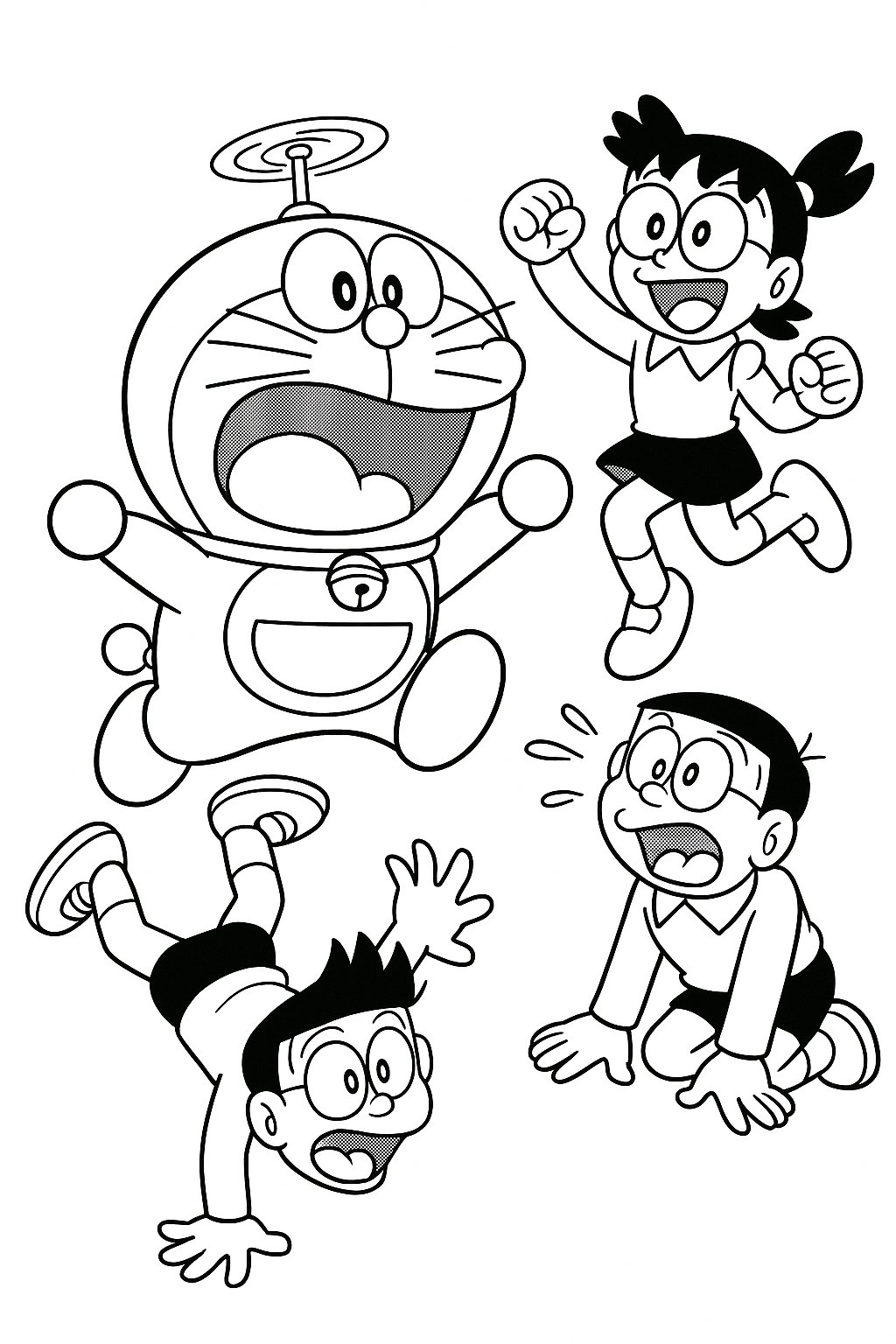 Tranh Tô Màu Doremi Cho Bé - Hình Tô Màu Năm 2025