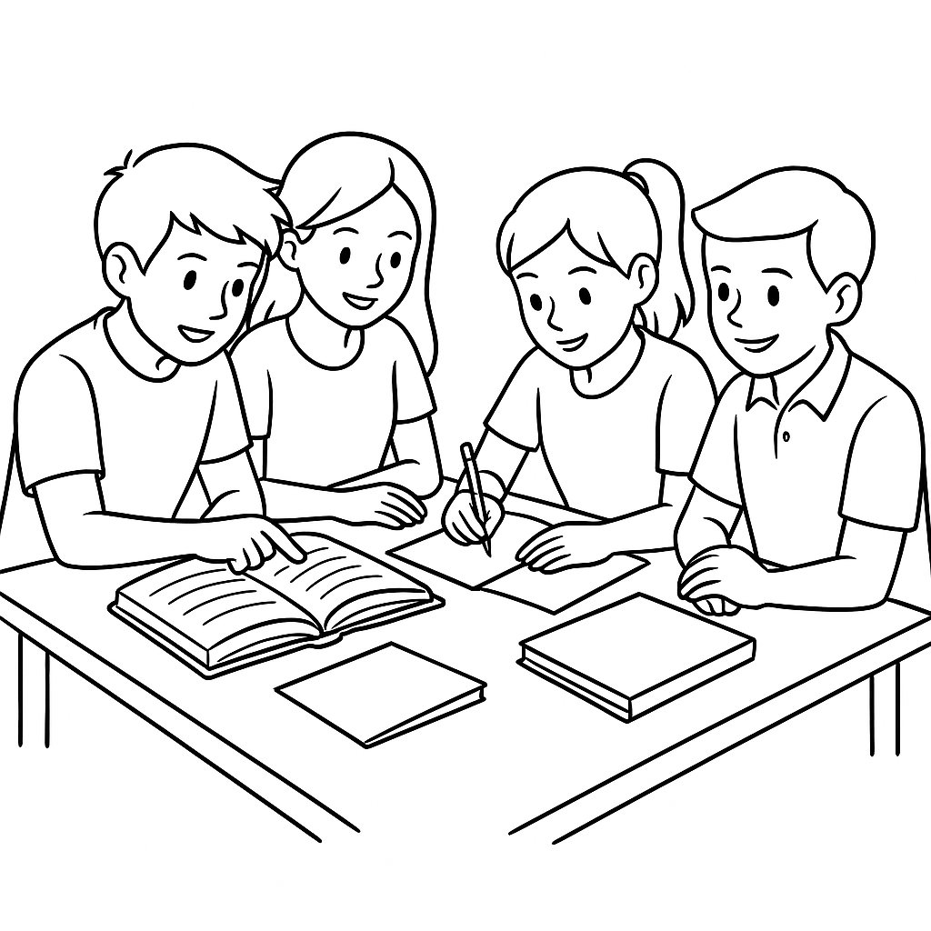 Học sinh học nhóm