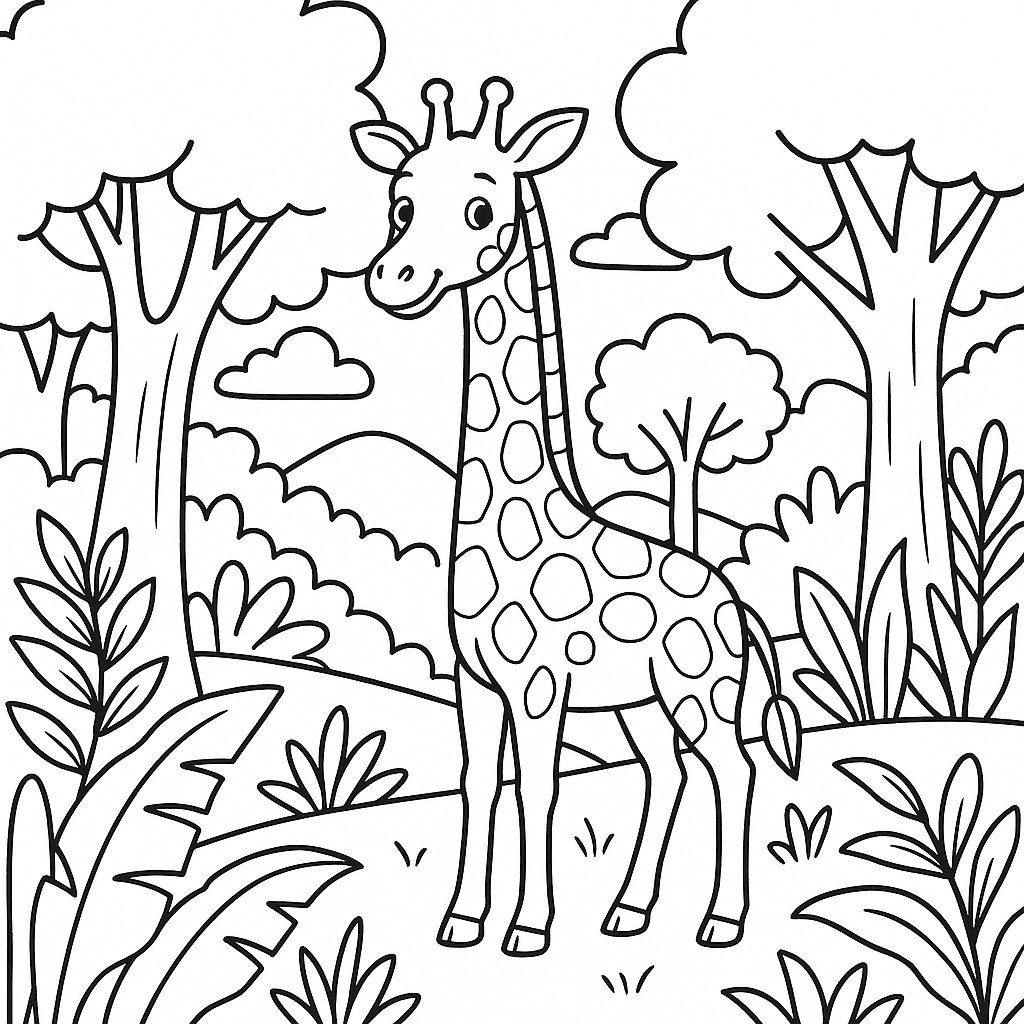 Hươu cao cổ trong rừng