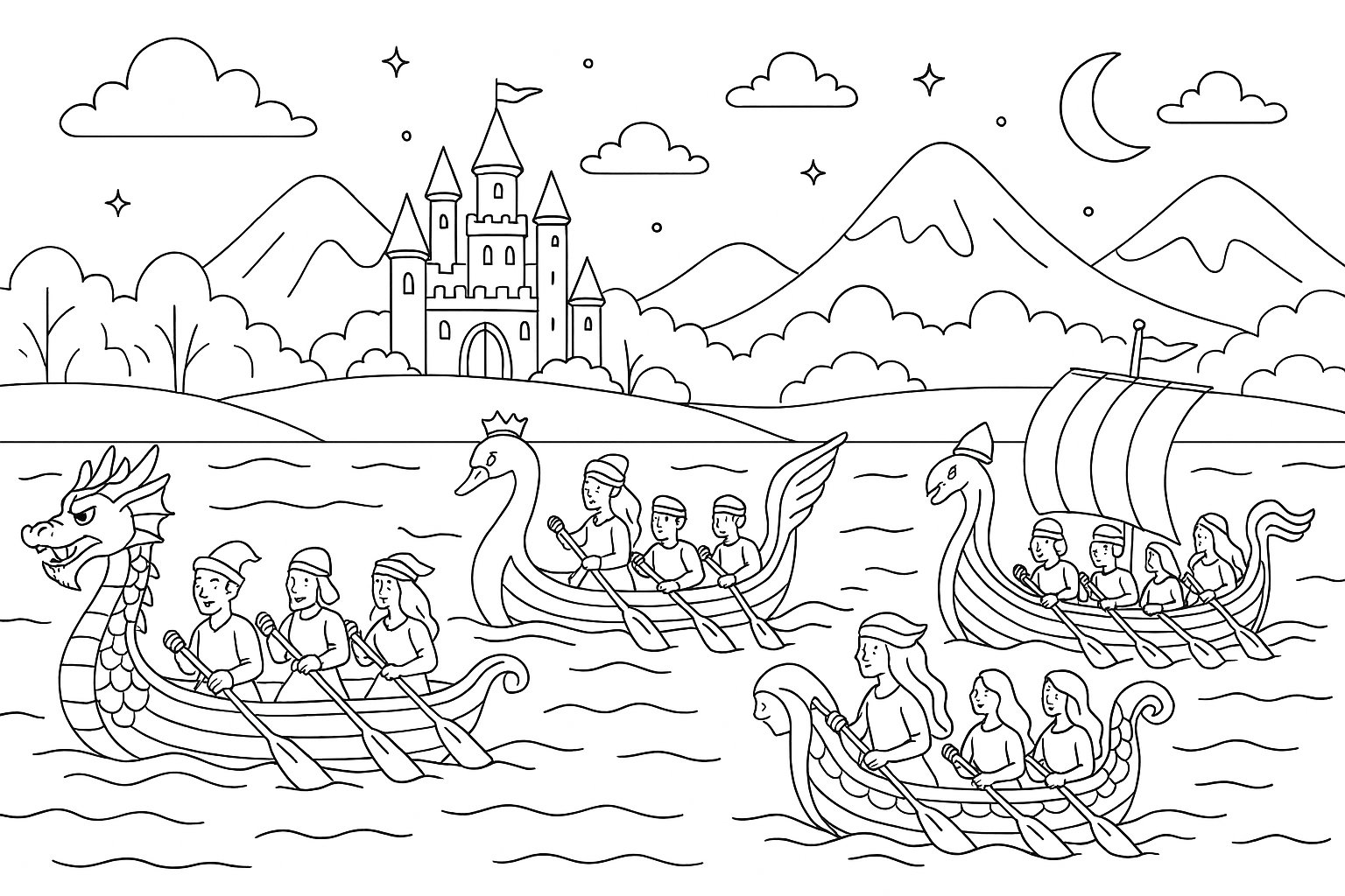 Lễ hội đua thuyền cổ tích