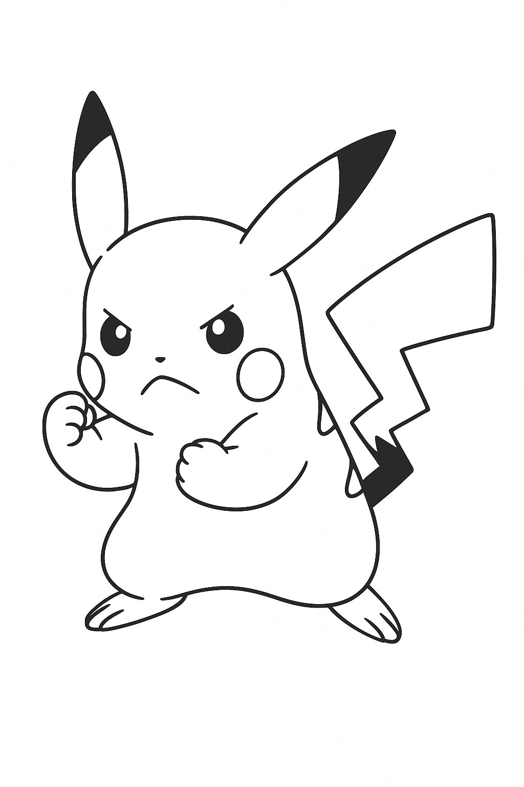 Pikachu trong tư thế chiến đấu