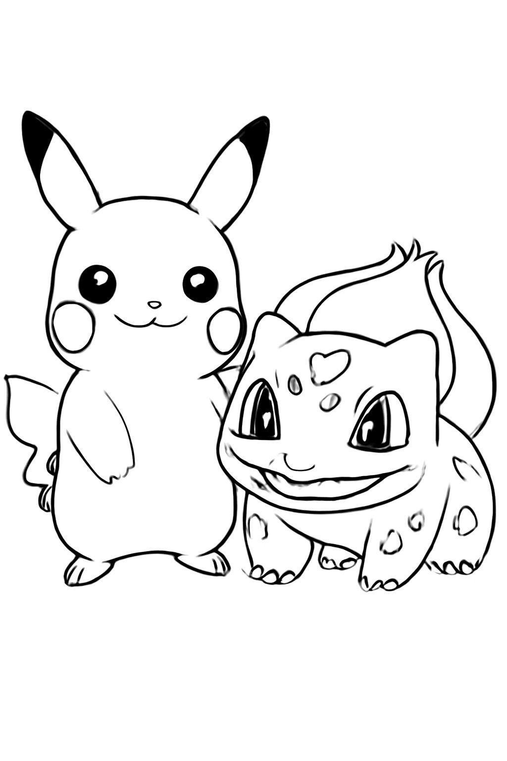 Pikachu và Bulbasaur