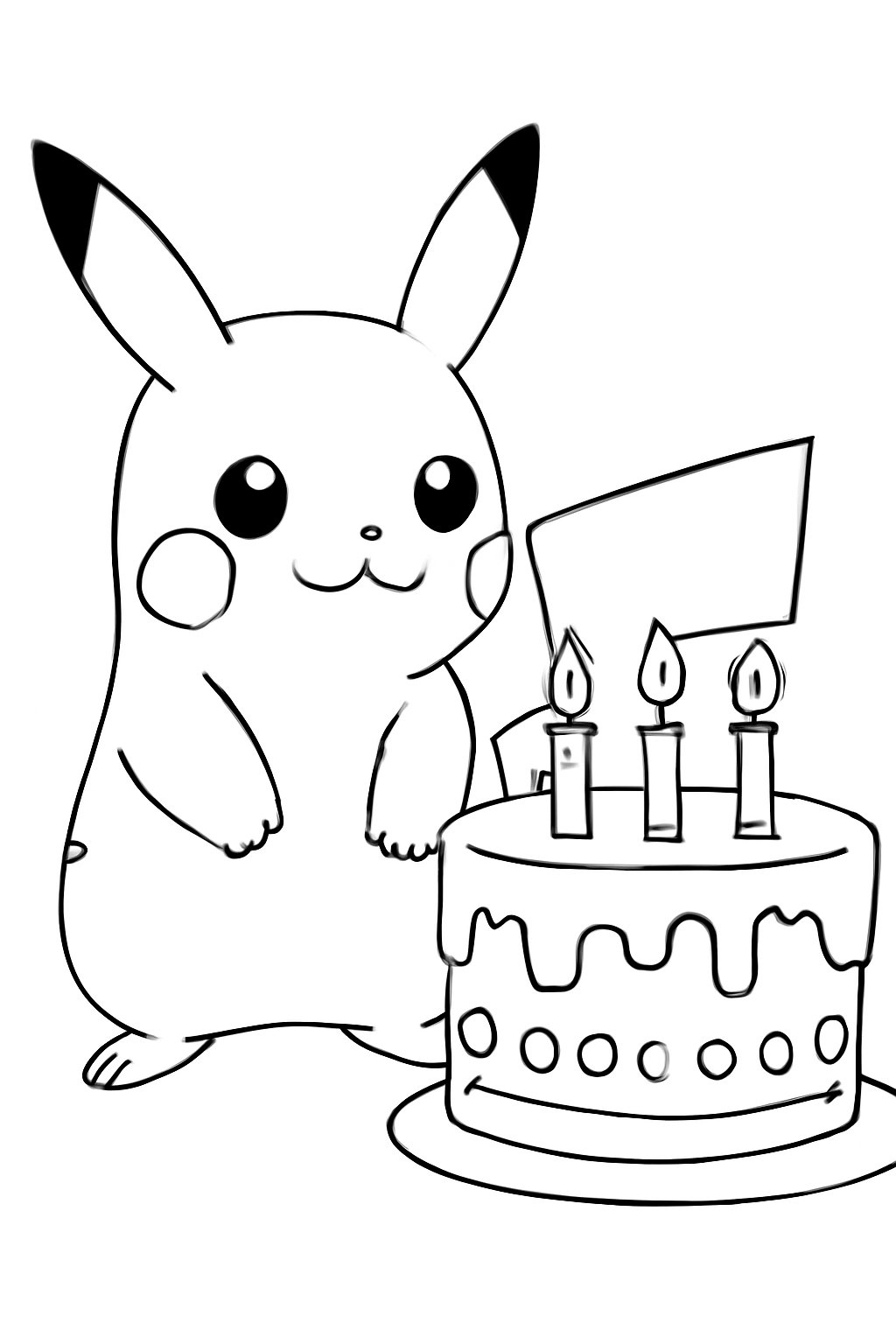 Hình Tô Màu Pikachu Cho Bé 2025 yêu thích nhất