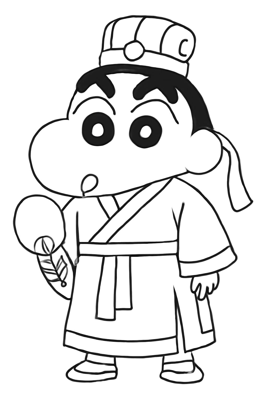 Tranh tô màu Shin cậu bé bút chì 2025 - Sáng tạo vui nhộn cho bé