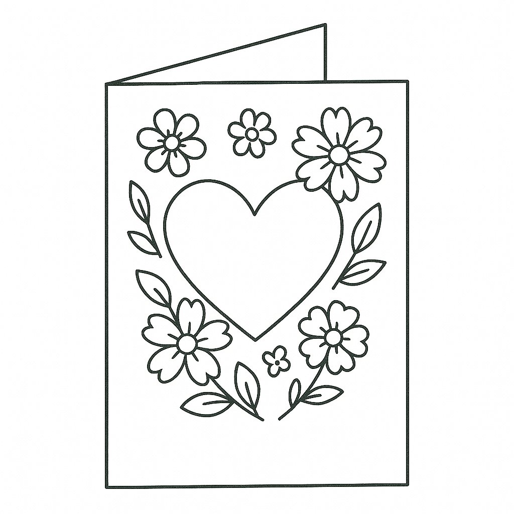 Thiệp Tô Màu 8/3 Cho Bé 2025 - Tranh Tô Màu Ngày Quốc Tế Phụ Nữ