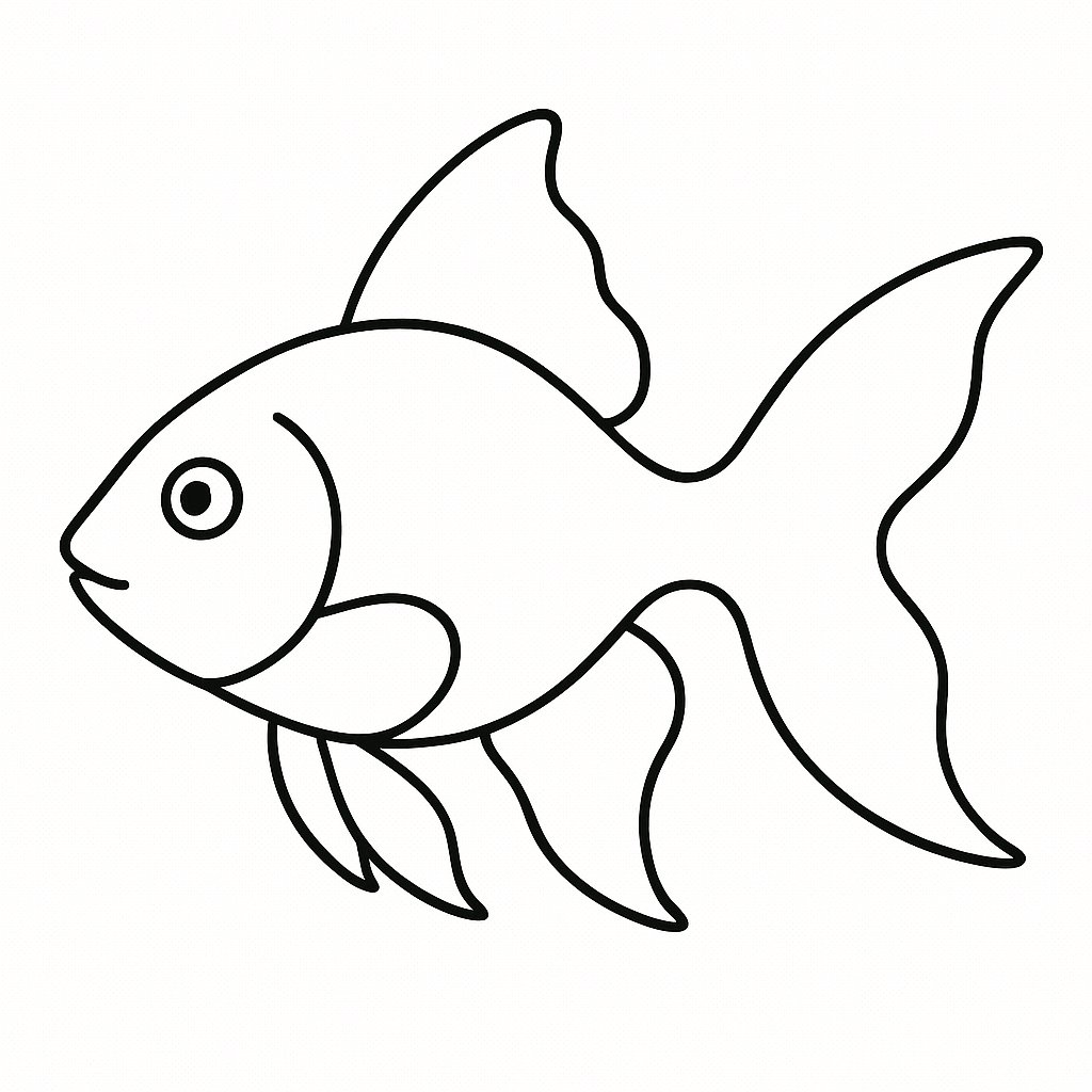 Tô màu cá vàng ngọc trai