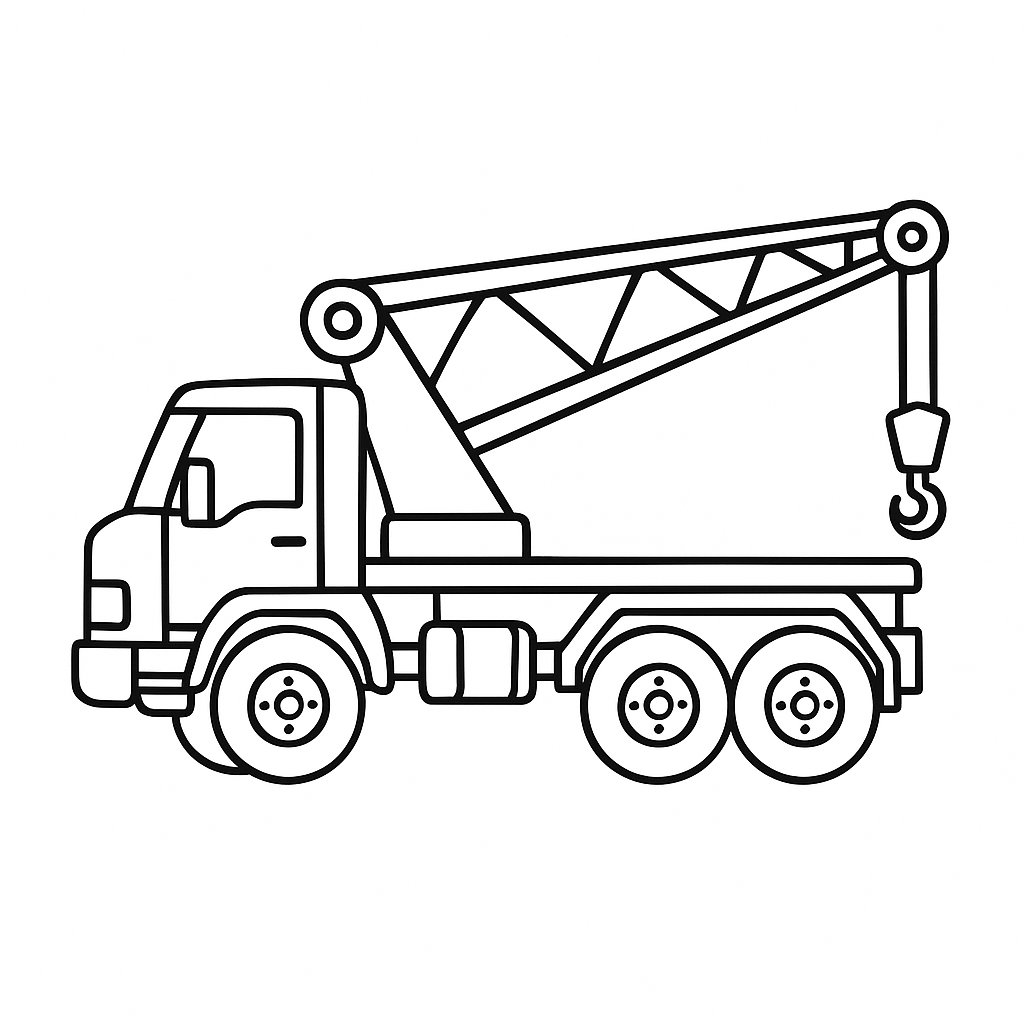 Xe cẩu với cần cẩu xoay