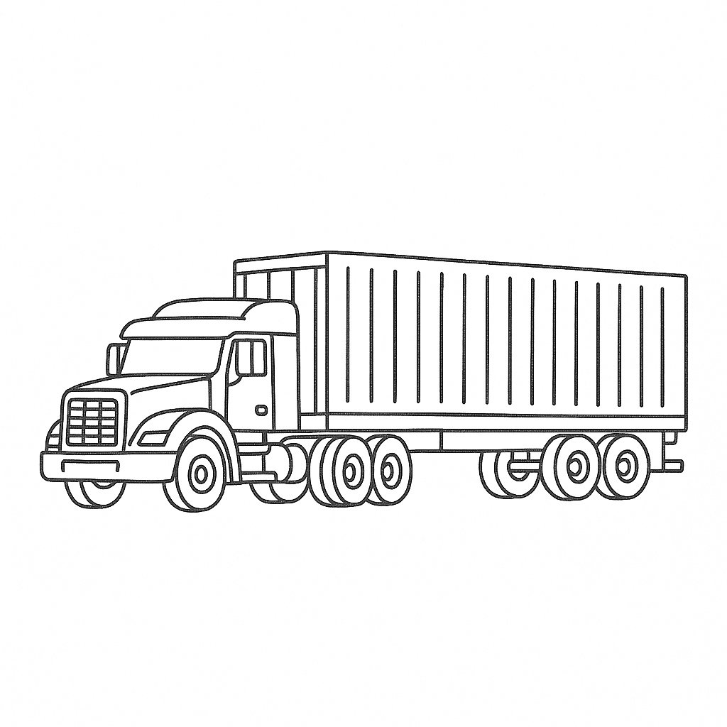 Xe container truyền thống