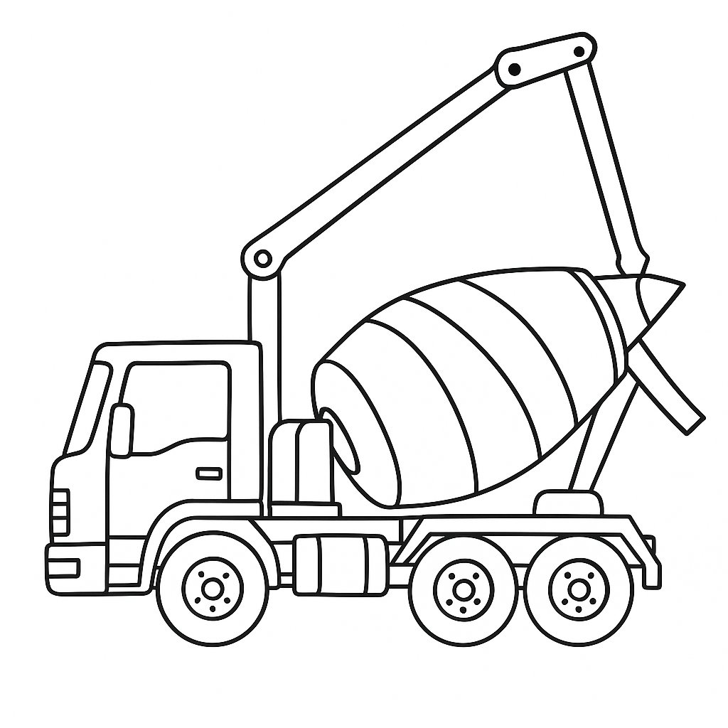 Xe trộn bê tông tầm cao