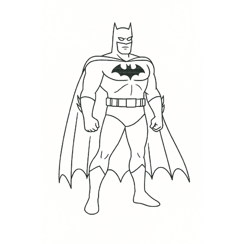 Tô Màu Batman Cho Bé Năm 2025 - Tải PDF Miễn Phí