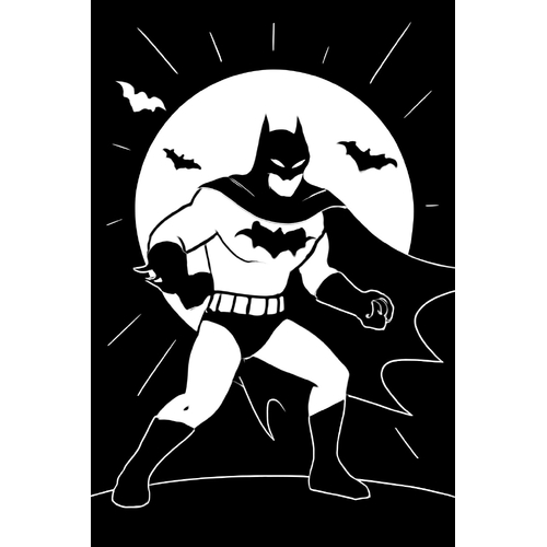 Tô Màu Batman Cho Bé Năm 2025 - Tải PDF Miễn Phí