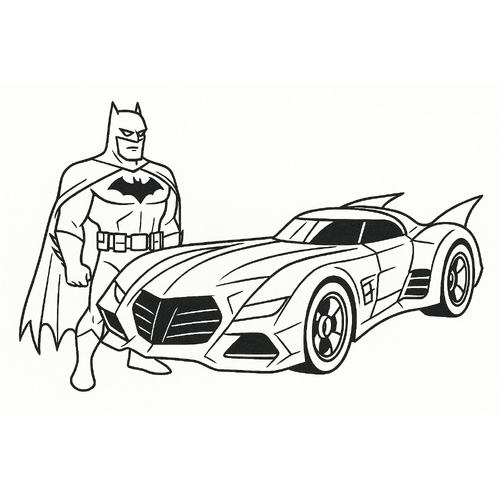 Tô Màu Batman Cho Bé Năm 2025 - Tải PDF Miễn Phí