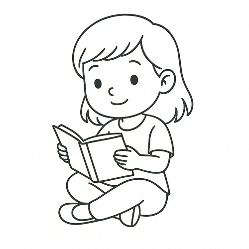 Tranh Tô Màu Bé Trai Bé Gái 2025 - Hình Tô Màu Cho Bé