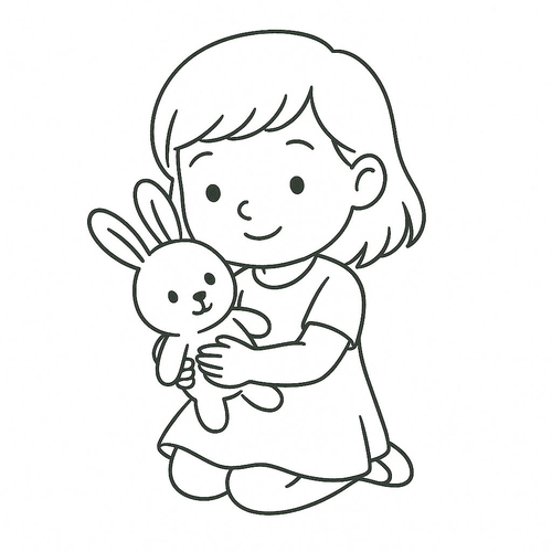 Tranh Tô Màu Bé Trai Bé Gái 2025 - Hình Tô Màu Cho Bé