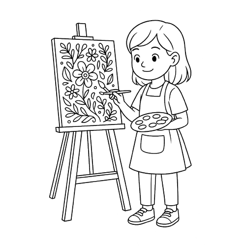 Tranh Tô Màu Cho Bé Gái 12 Tuổi 2025 - Hình Tô Màu Dễ Thương