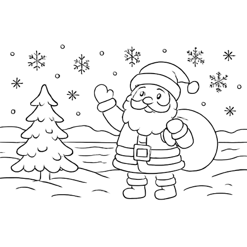 Giáng Sinh Tranh Tô Màu Noel Cho Bé 2025 -  Miễn Phí