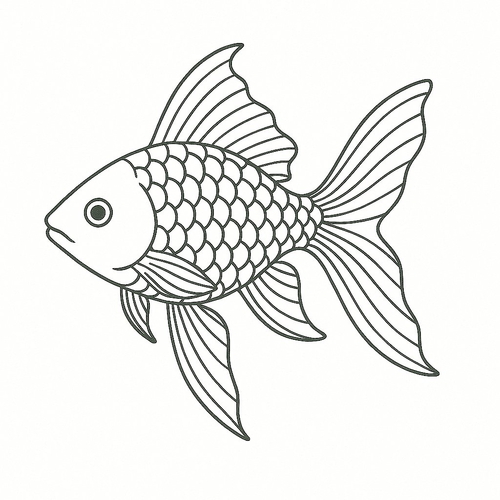 Tranh Tô Màu Cá Tô Màu Cho Bé Năm 2025 - Tải PDF Miễn Phí