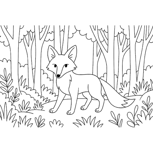 Tranh Tô Màu Con Vật Sống Trong Rừng 2025 - Động Vật Thiên Nhiên