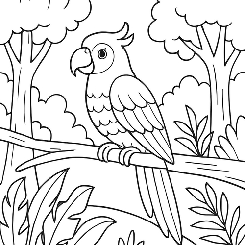 Tranh Tô Màu Con Vật Sống Trong Rừng 2025 - Động Vật Thiên Nhiên