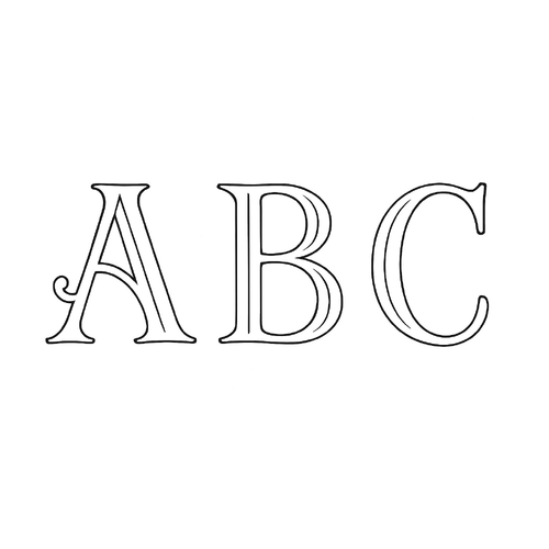 Tranh Tô Màu ABC Cho Bé Năm 2025 - Tải PDF Miễn Phí