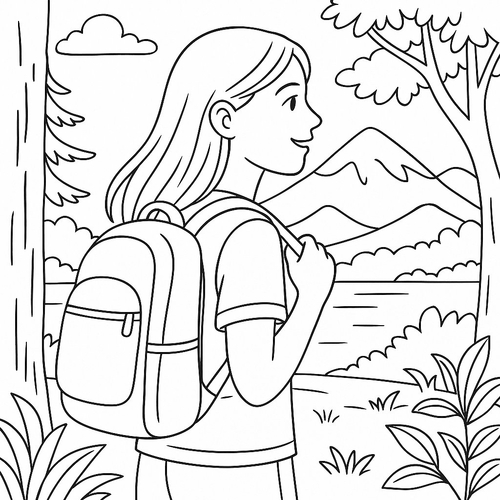 Tranh Tô Màu Cho Bé Gái 12 Tuổi 2025 - Hình Tô Màu Dễ Thương