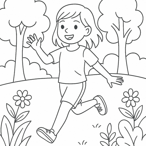 Tranh Tô Màu Cho Bé Gái 12 Tuổi 2025 - Hình Tô Màu Dễ Thương