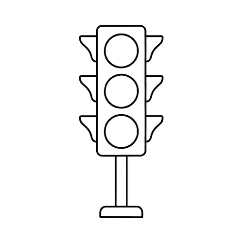 Tô màu đèn giao thông cho bé - Tranh tô màu 2025