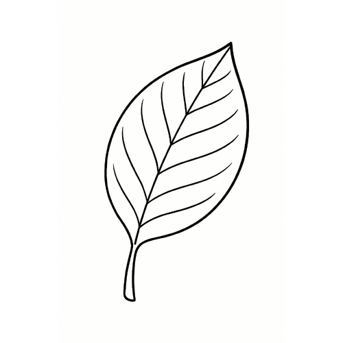 Tô màu lá cây cho bé 2025 - Tải PDF miễn phí