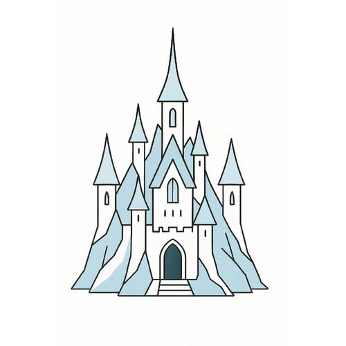 Tô màu lâu đài cho bé 2025 - Tải PDF miễn phí