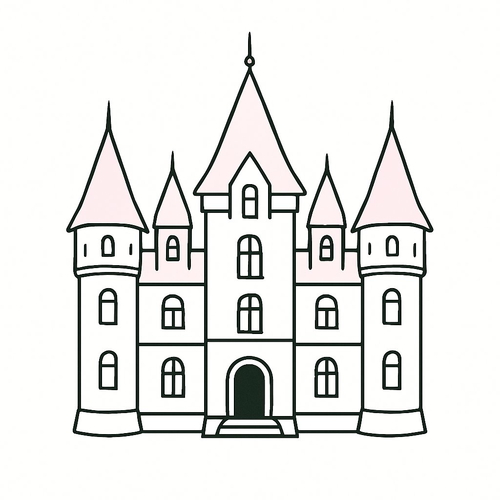 Tô màu lâu đài cho bé 2025 - Tải PDF miễn phí