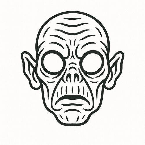 Tô màu mặt nạ Halloween cho bé 2025 - Tải PDF miễn phí