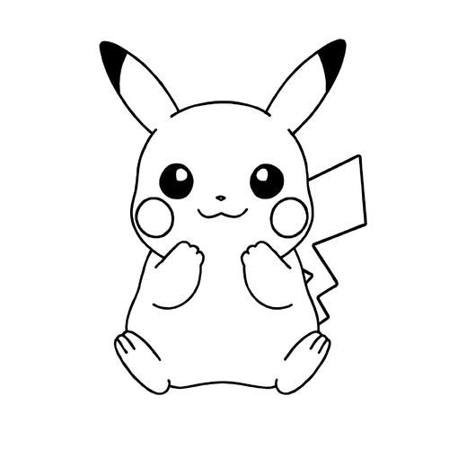 Hình Tô Màu Pikachu Cho Bé 2025 yêu thích nhất