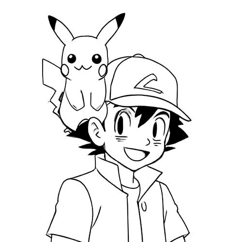 Hình Tô Màu Pikachu Cho Bé 2025 yêu thích nhất