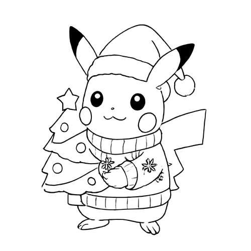 Hình Tô Màu Pikachu Cho Bé 2025 yêu thích nhất